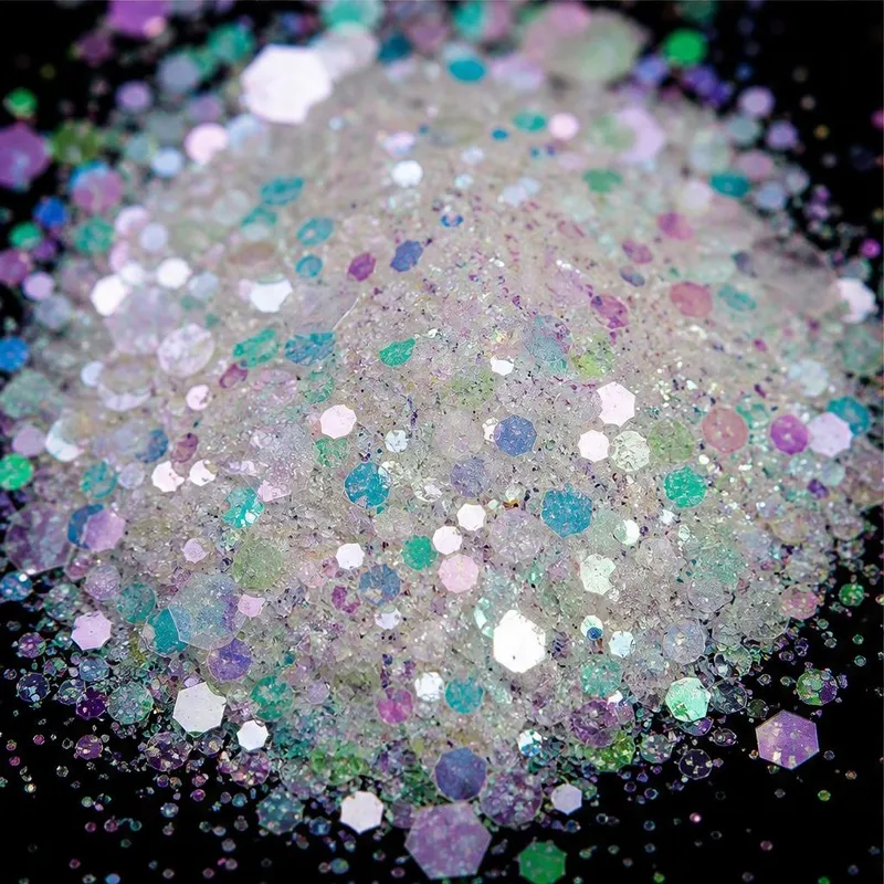 Iridescent XUCAI glitter sample