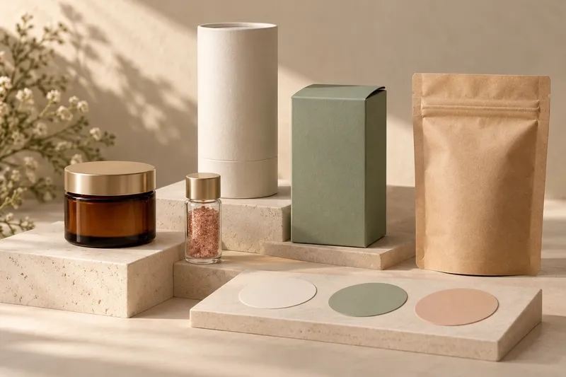 Glitter packaging formats and label design materials