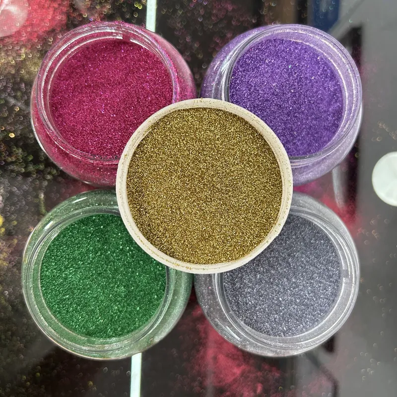 PLA metallic physical glitter samples