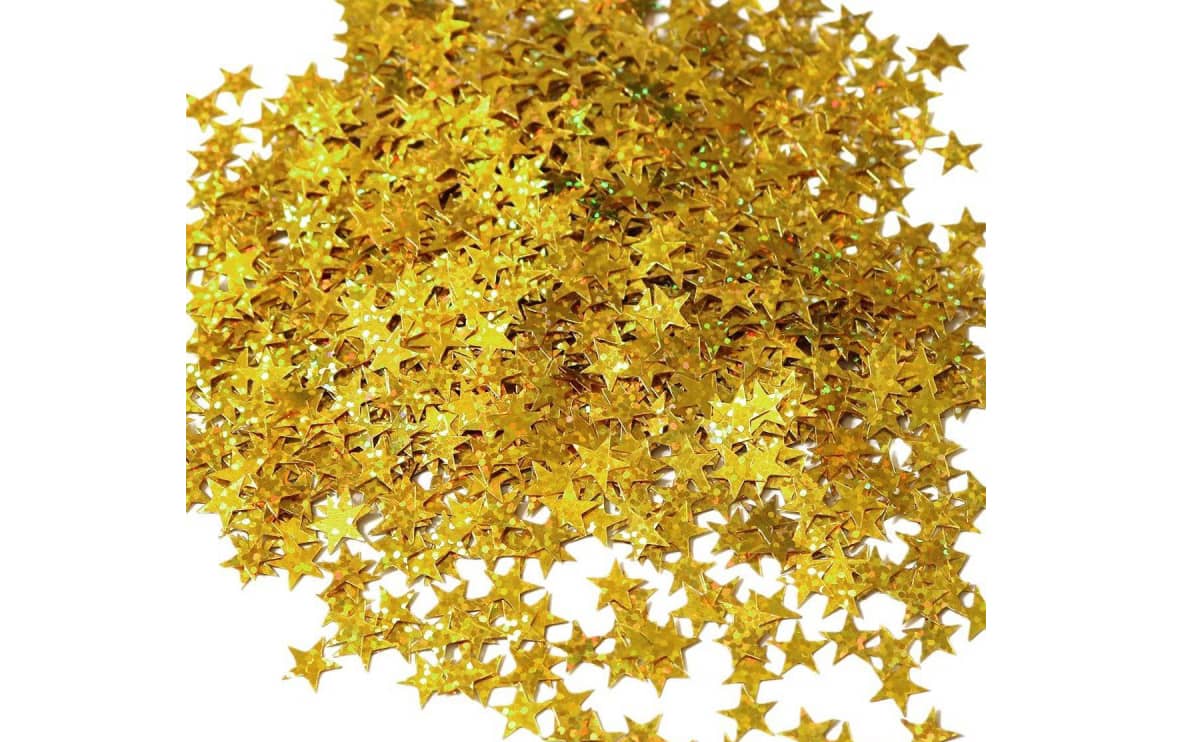 five star glitter powder