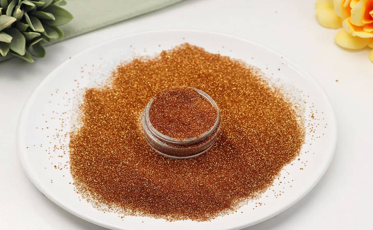 bio glitter Christmas nail powder