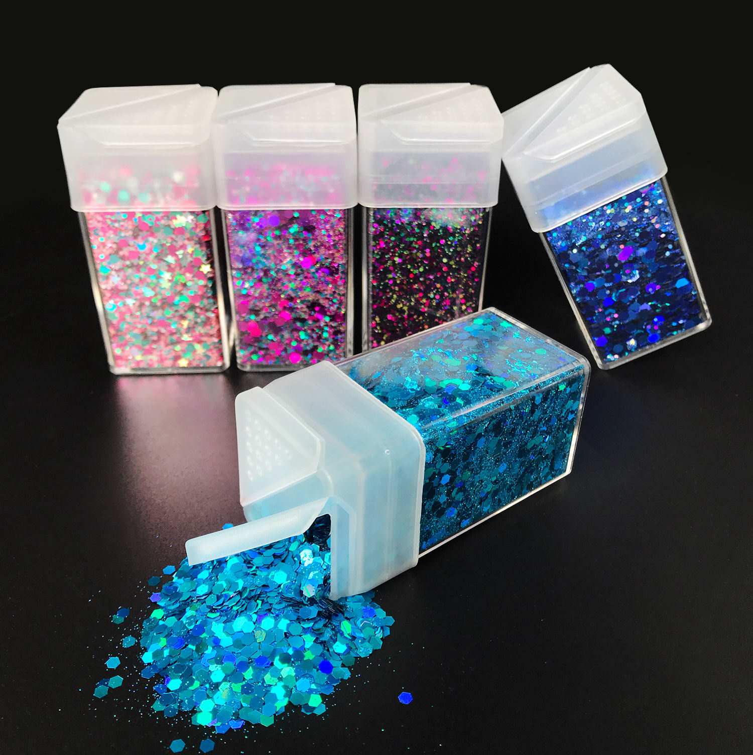 sparkling glitter shaker bottles