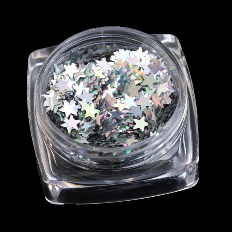 glitter powder for party star shape