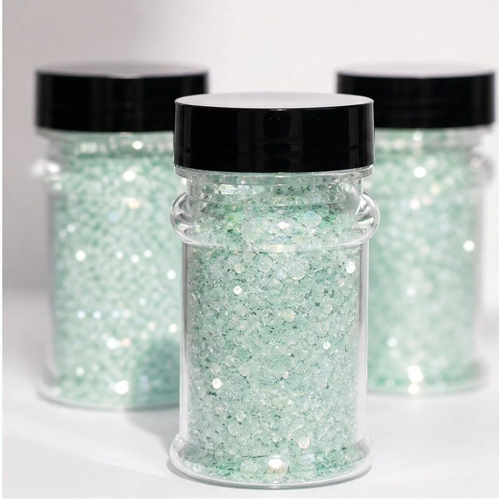 Chunky hexagon mix · 2oz jar