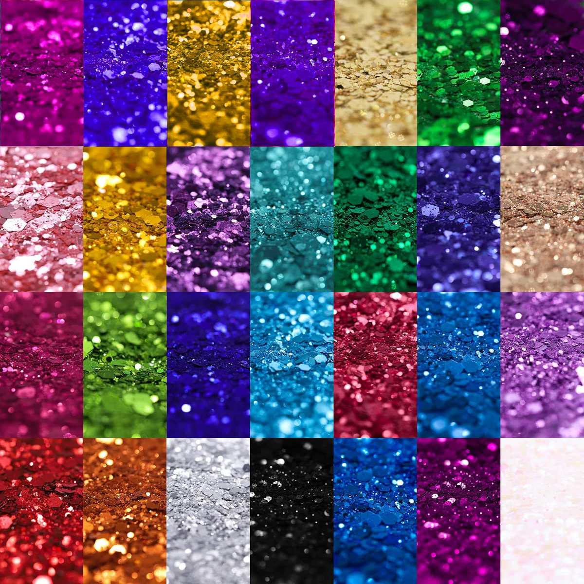 Holographic chunky glitter mix