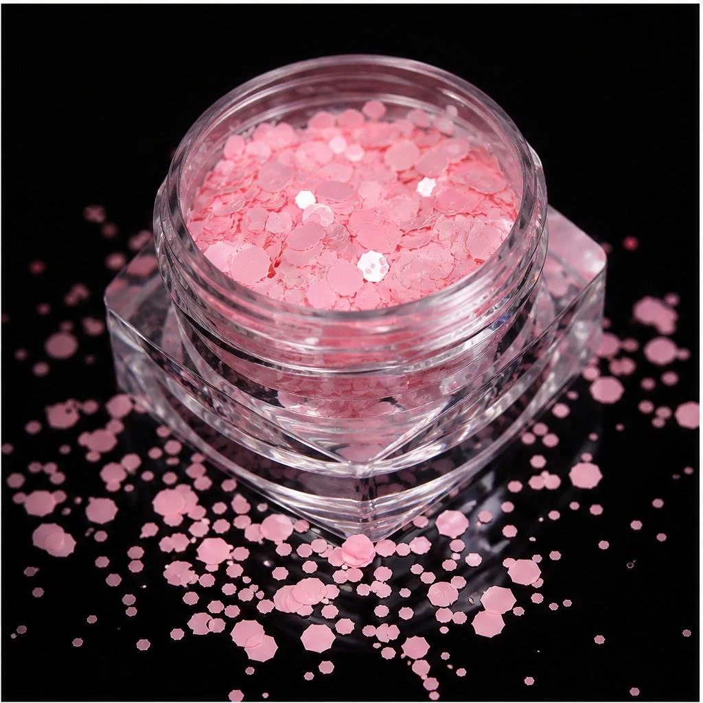 Pink chunky hexagon mix