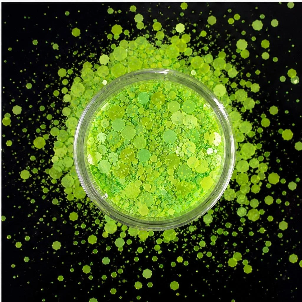 Neon chunky glitter mix