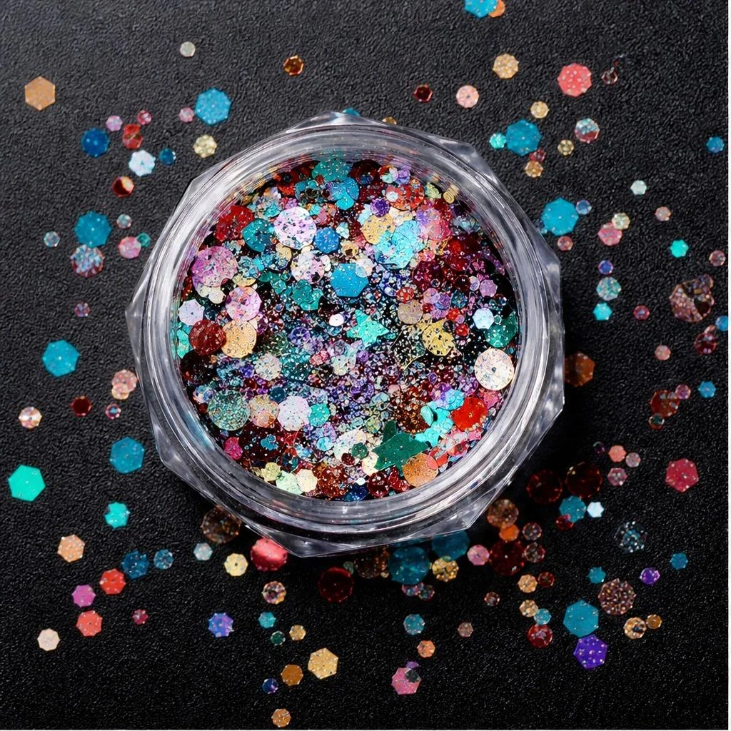 Chunky hexagon mix