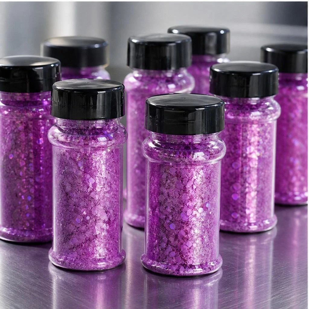 Chunky hexagon mix · 2oz shaker jar