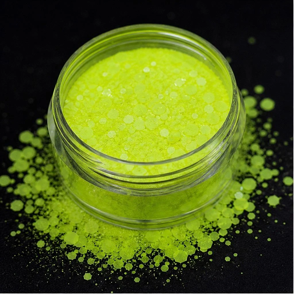 Neon chunky glitter mix