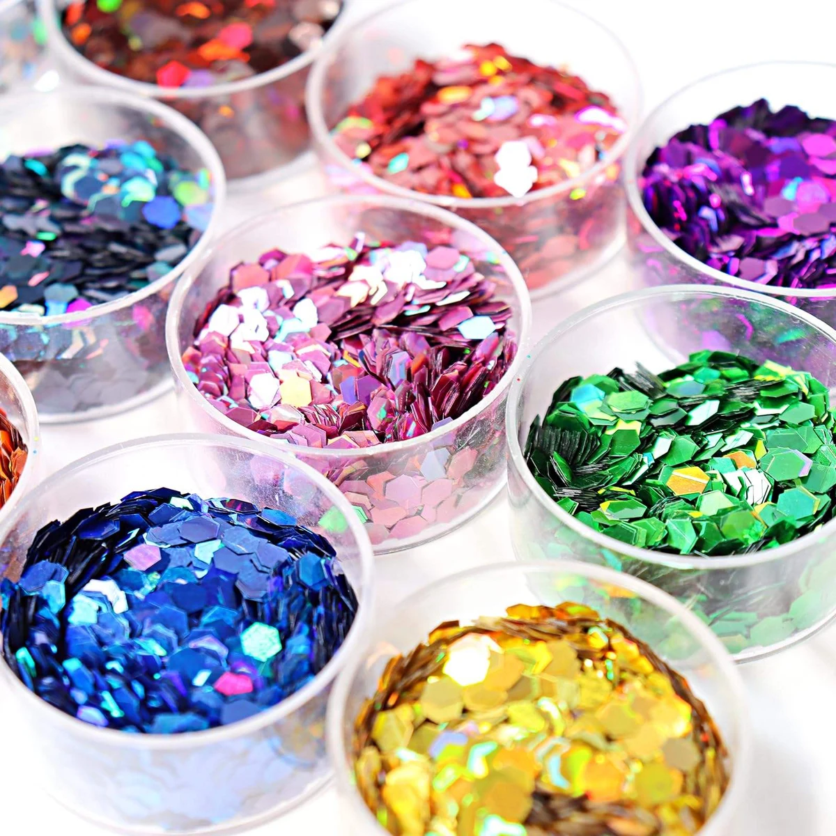 Holographic chunky glitter mix