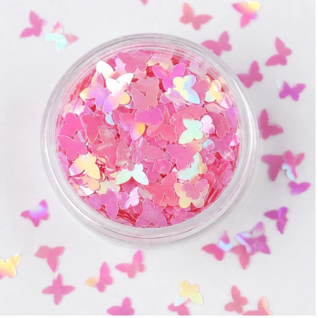 Holographic butterfly glitter