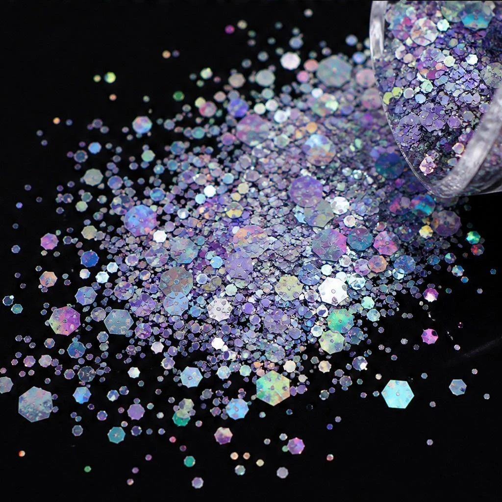 Cat-eye bubble glitter