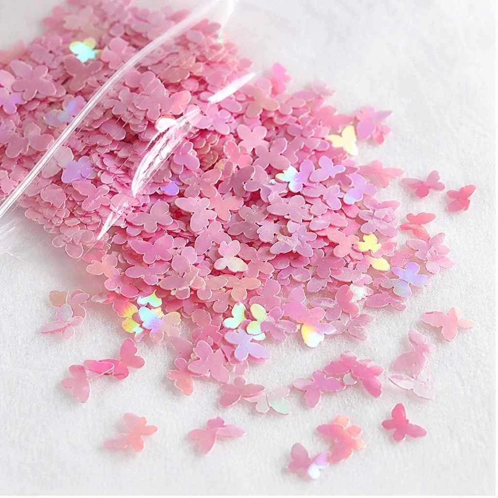 Holographic butterfly glitter
