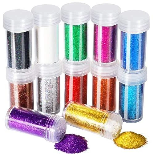 Holographic chunky glitter mix · 12 colours set