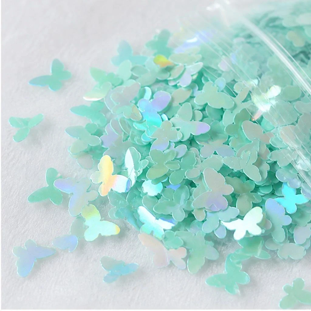 Holographic butterfly glitter