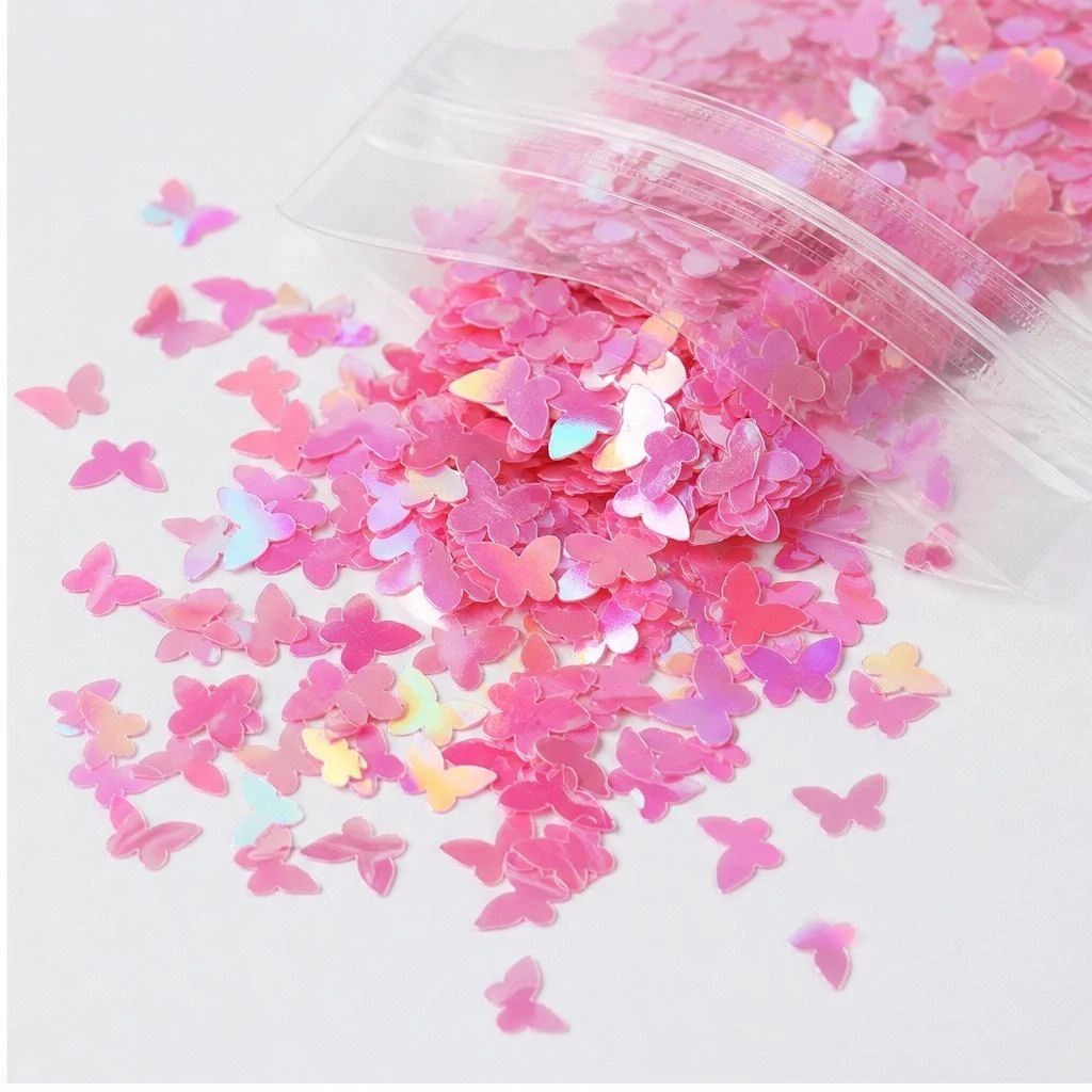 Holographic butterfly glitter