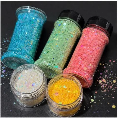 Holographic chunky glitter mix