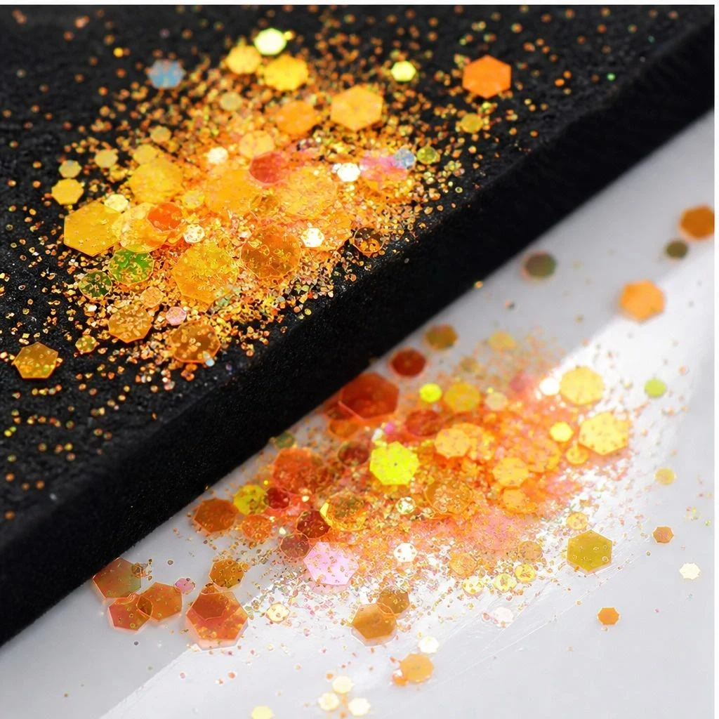 Neon chunky glitter mix