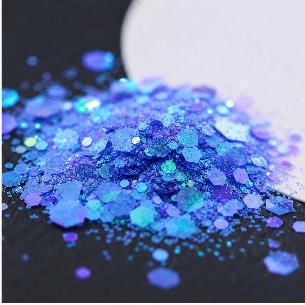 Neon chunky glitter mix