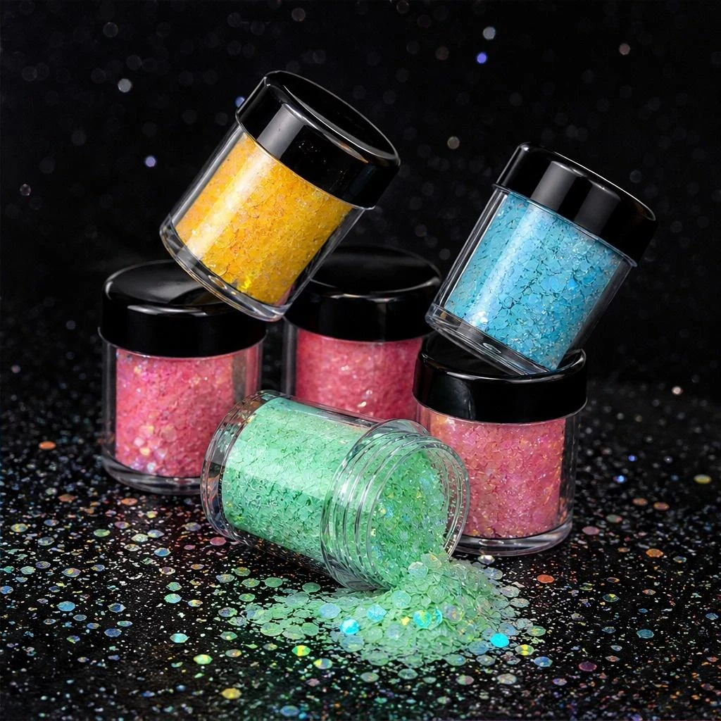 Holographic chunky glitter mix