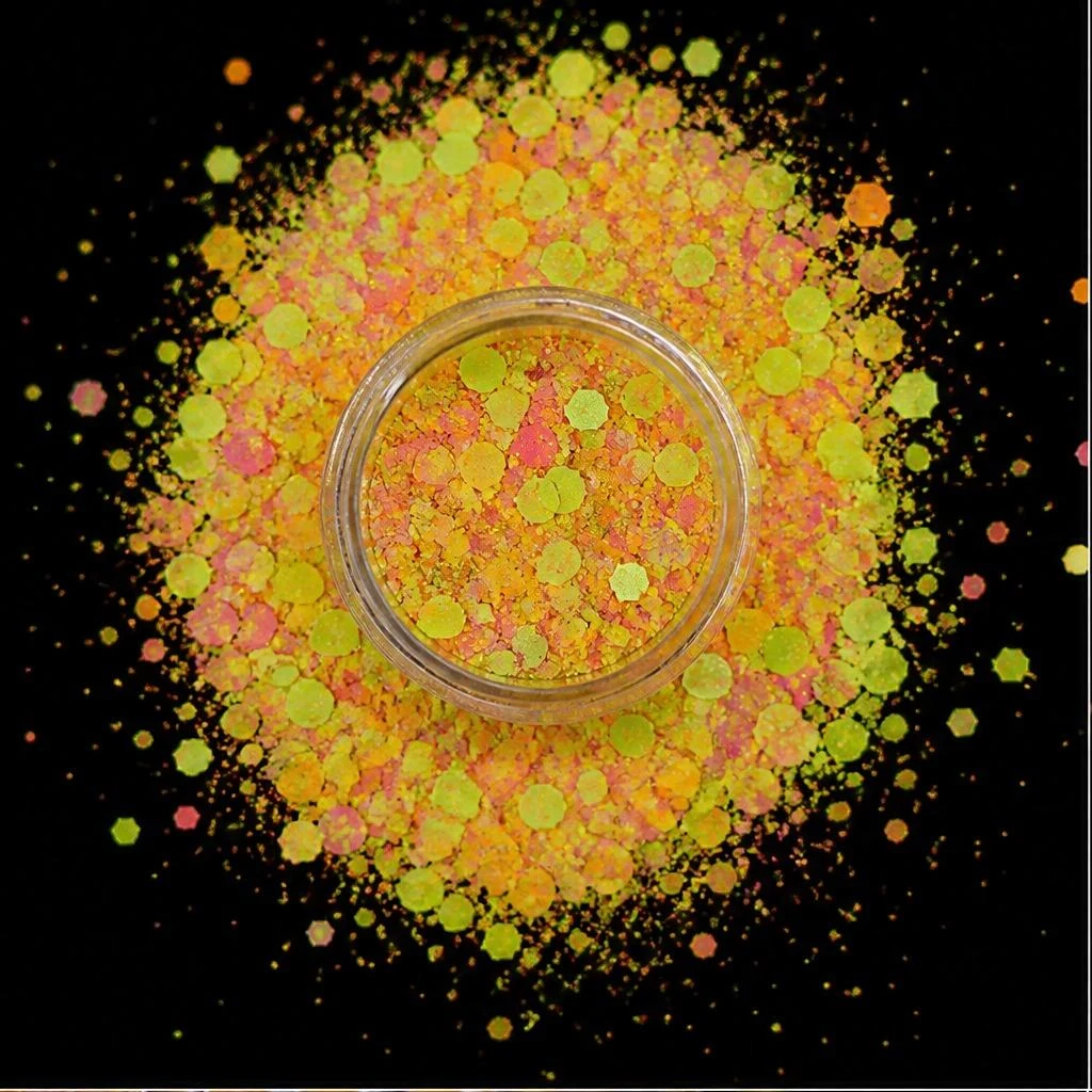 Neon chunky hexagon mix