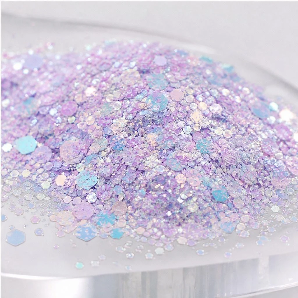 Iridescent chunky glitter mix