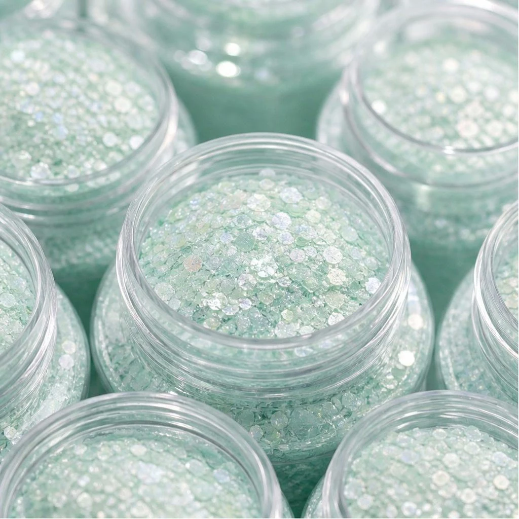 Chunky hexagon mix · 2oz jar