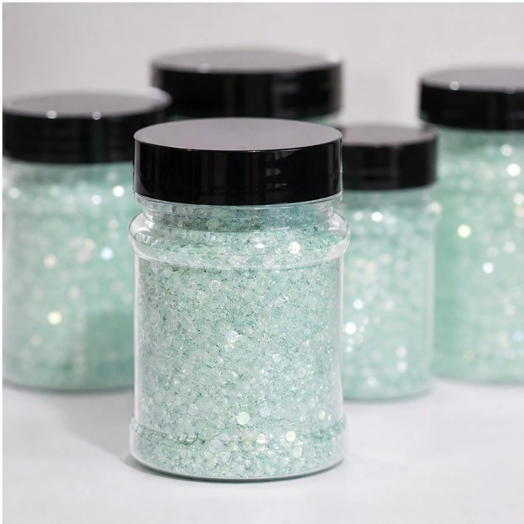 Chunky hexagon mix · 2oz jar