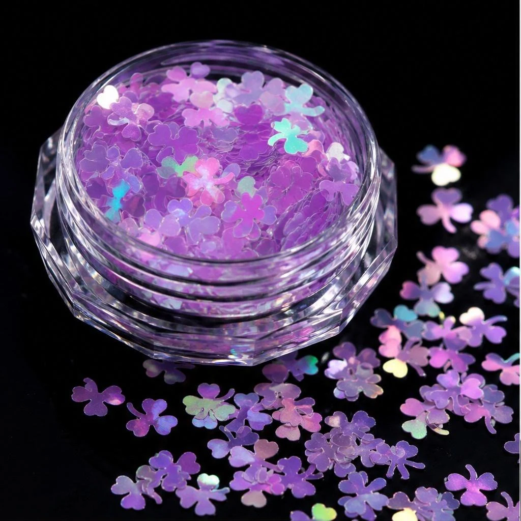 Iridescent chunky hexagon mix