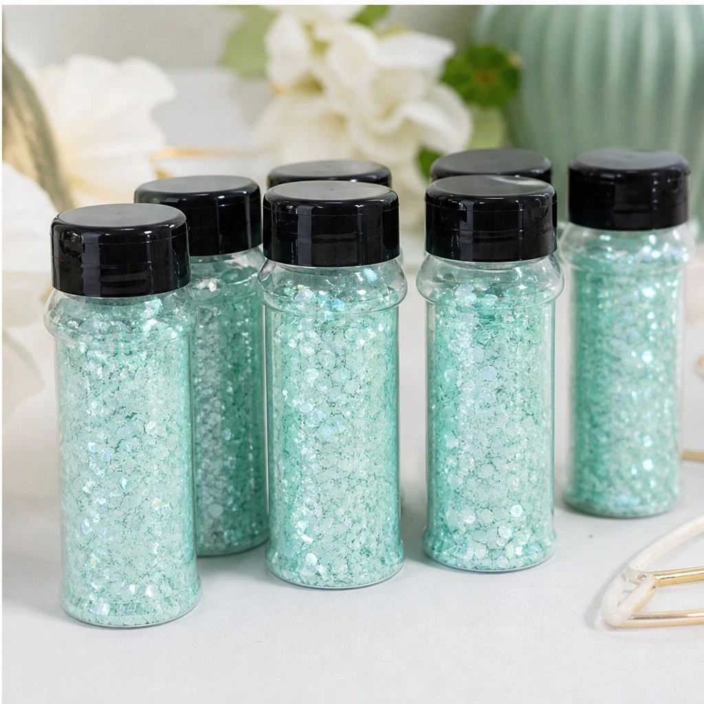 Chunky hexagon mix · 2oz jar
