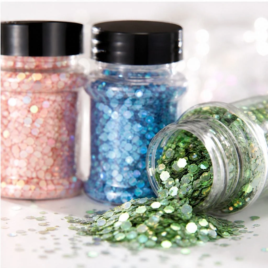 Chunky glitter mix · 2oz jar