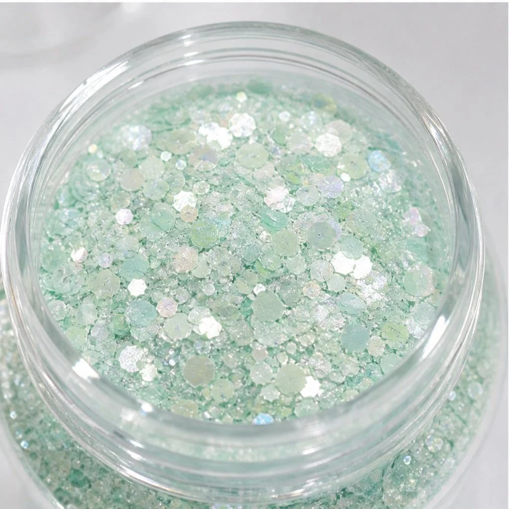 Chunky hexagon mix · 2oz jar