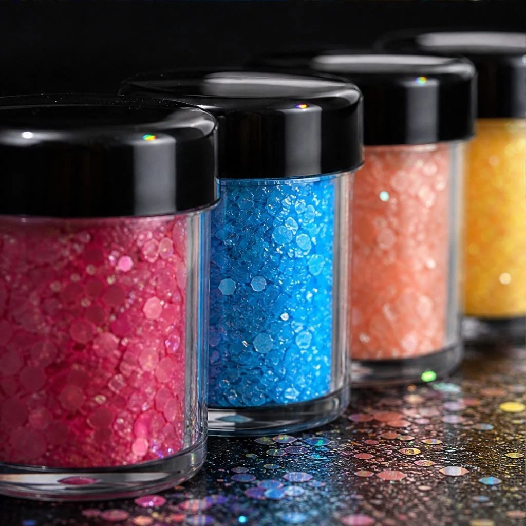 Holographic chunky glitter mix