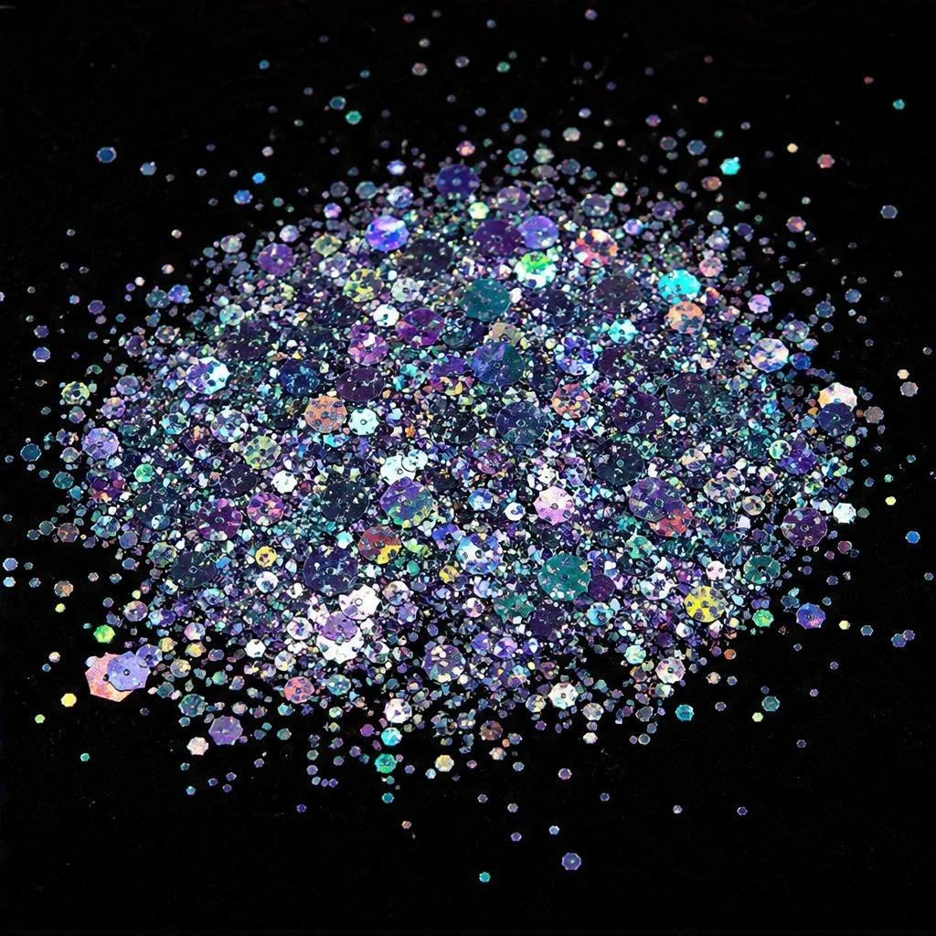 Cat-eye bubble glitter