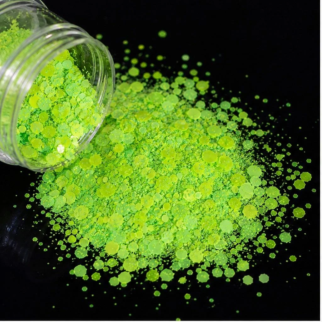 Neon chunky glitter mix