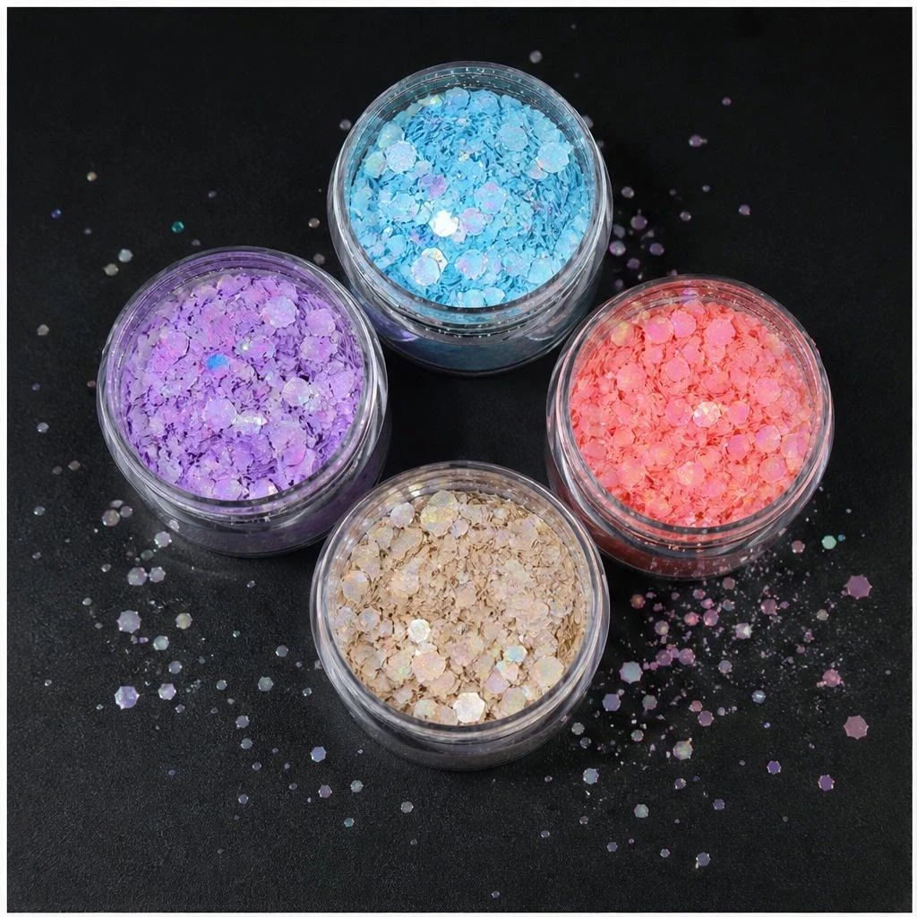 Holographic chunky glitter mix