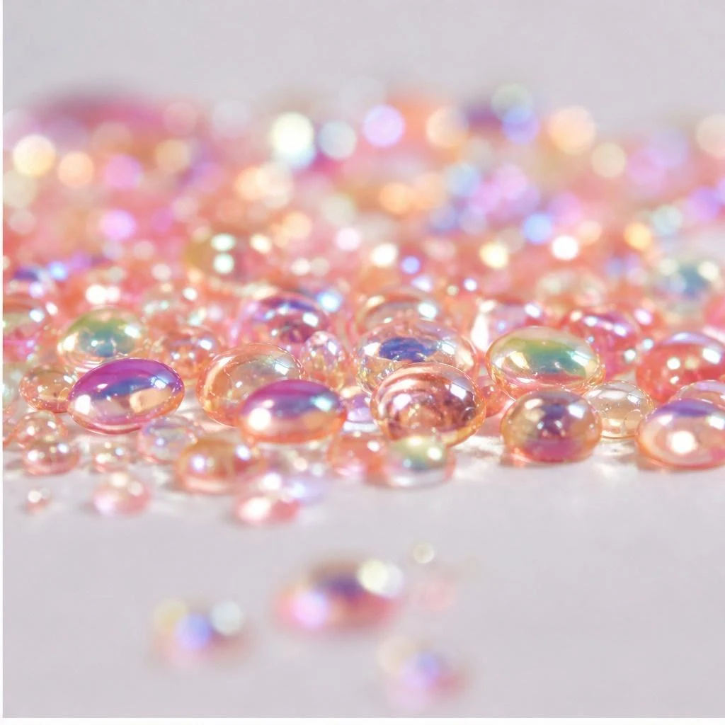 Iridescent bubble glitter