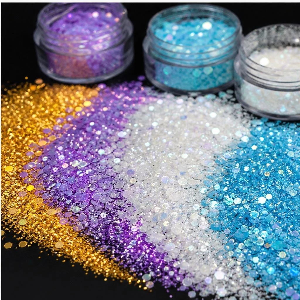 Holographic shaped glitter