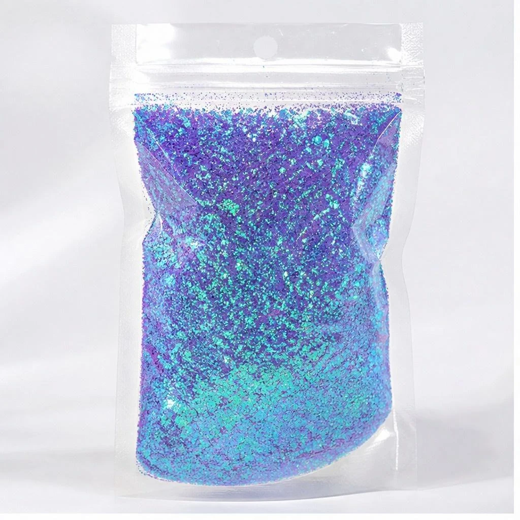 Iridescent chunky hexagon mix