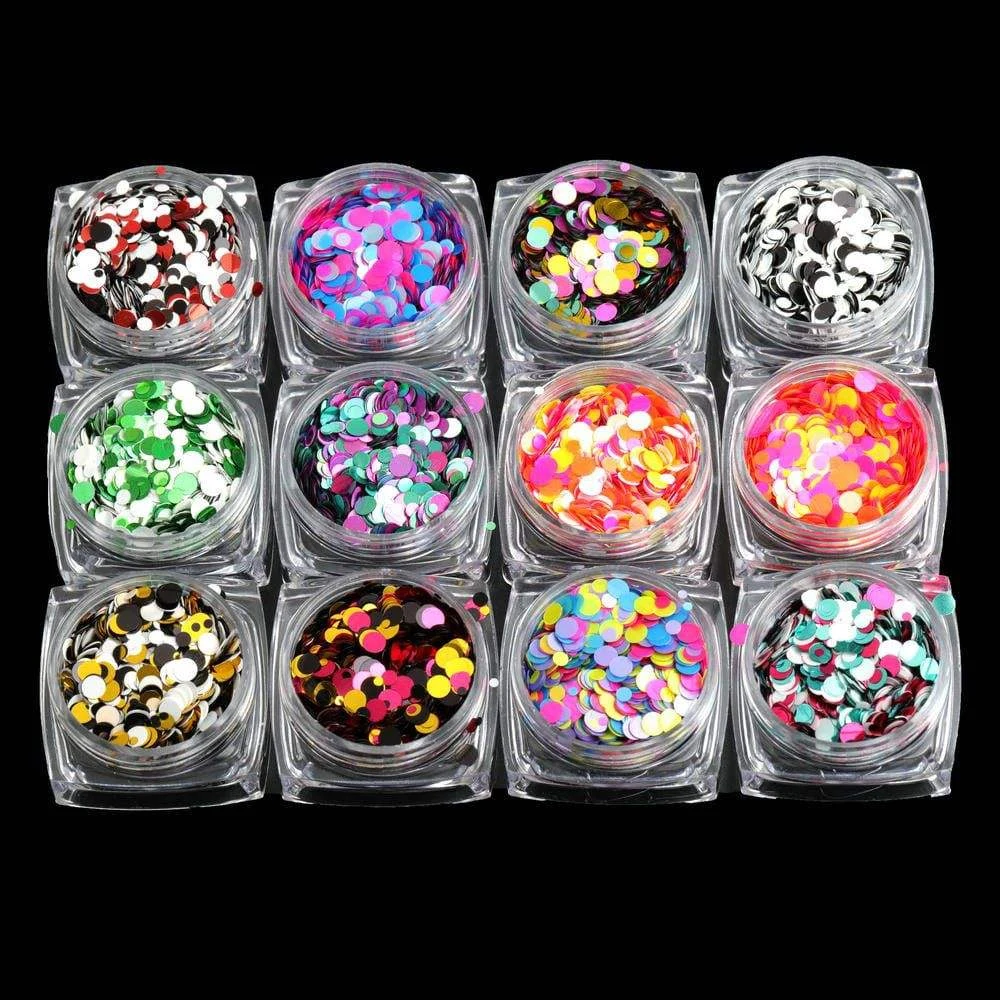 Round sequins · 12 jars