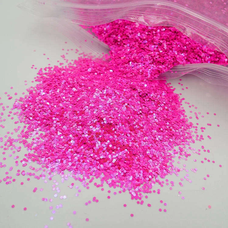 Pink holographic fine glitter