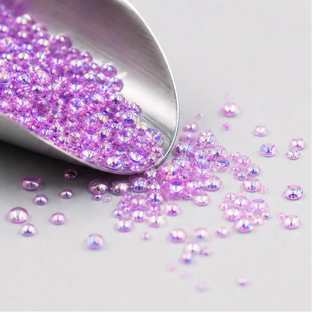 Iridescent bubble glitter