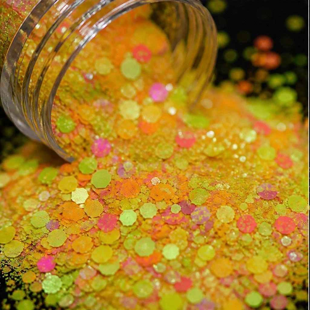 Neon chunky hexagon mix