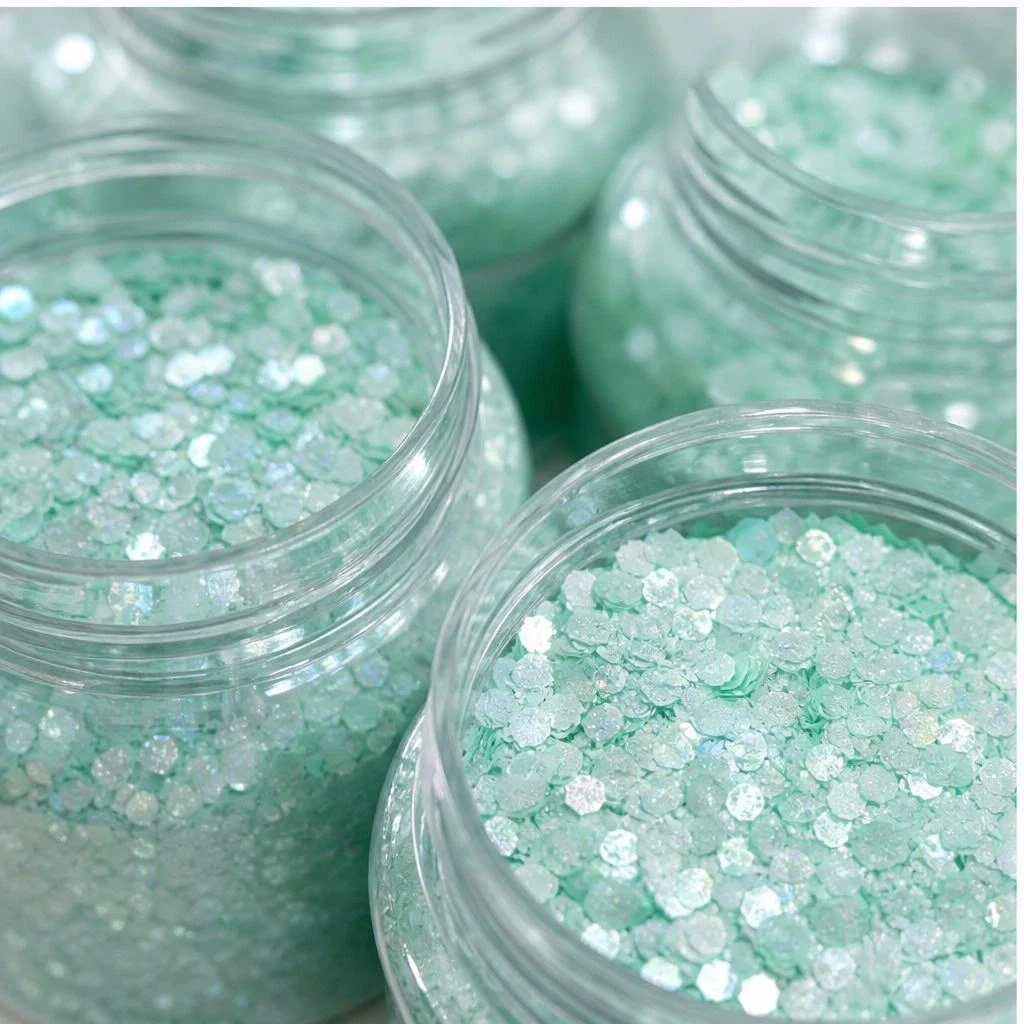Chunky hexagon mix · 2oz jar