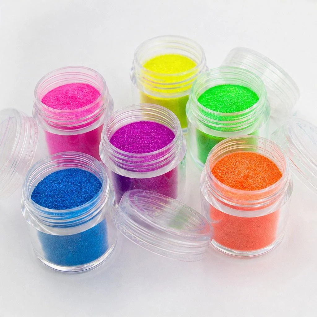 Neon fluorescent pigment powder