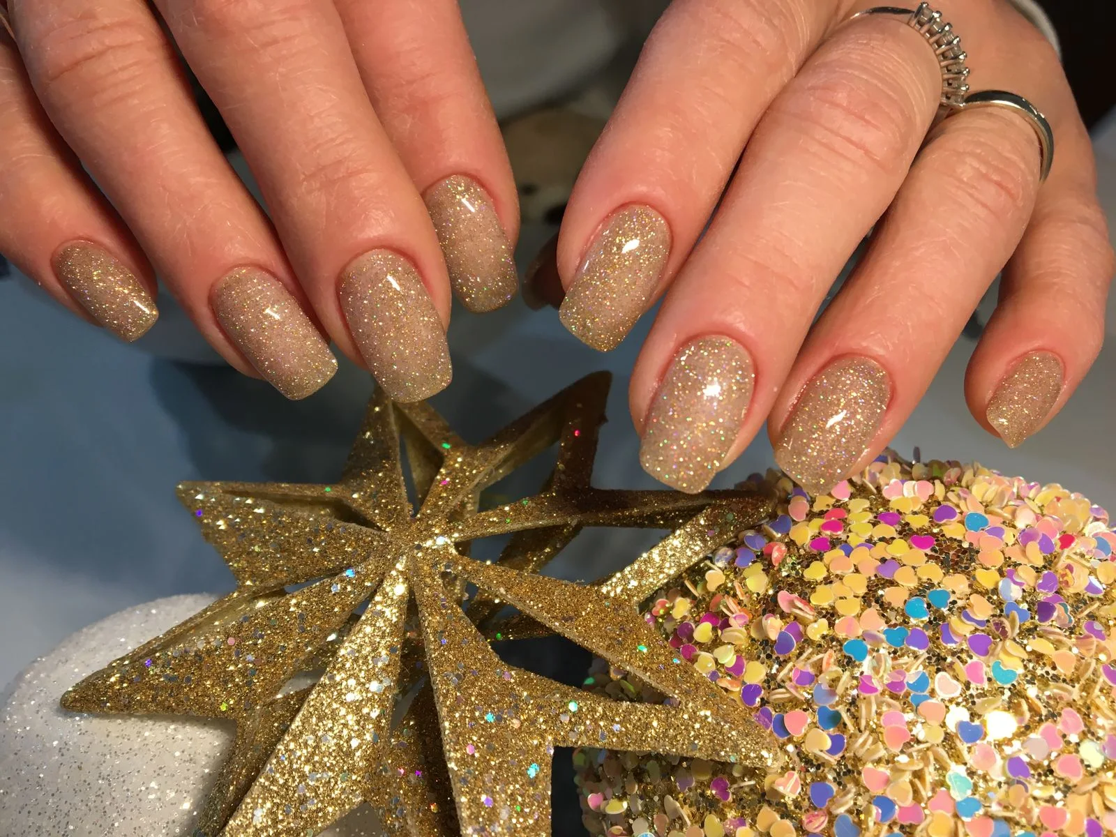 Glitter for nail & beauty development